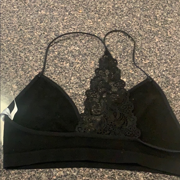Black fabric bralette - Picture 2 of 2